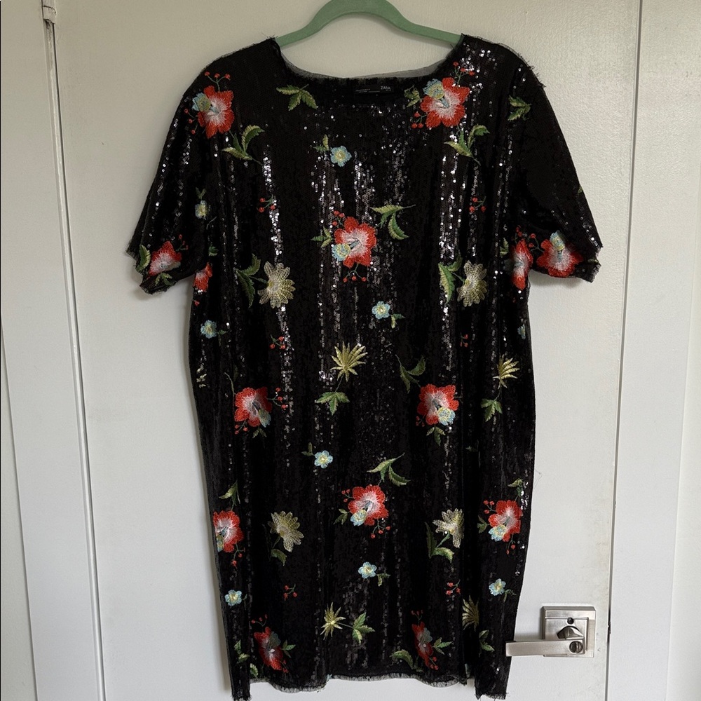 Zara Black Sequin Dress